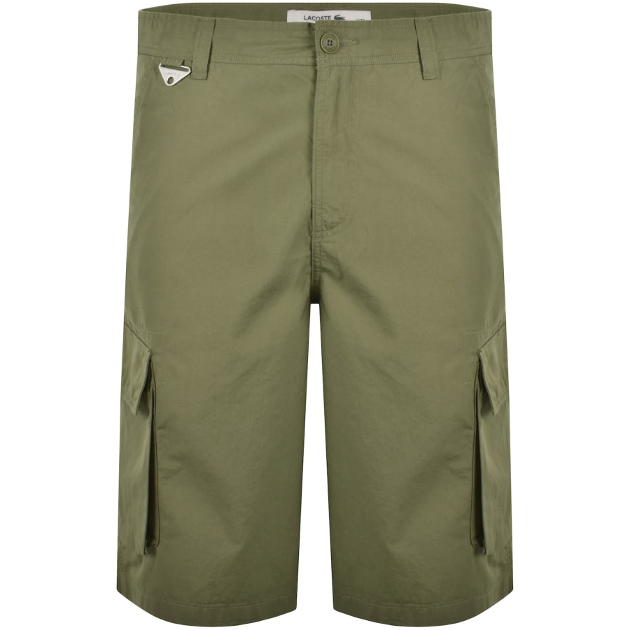 Image number 1 for Lacoste Bermuda Cargo Shorts Green