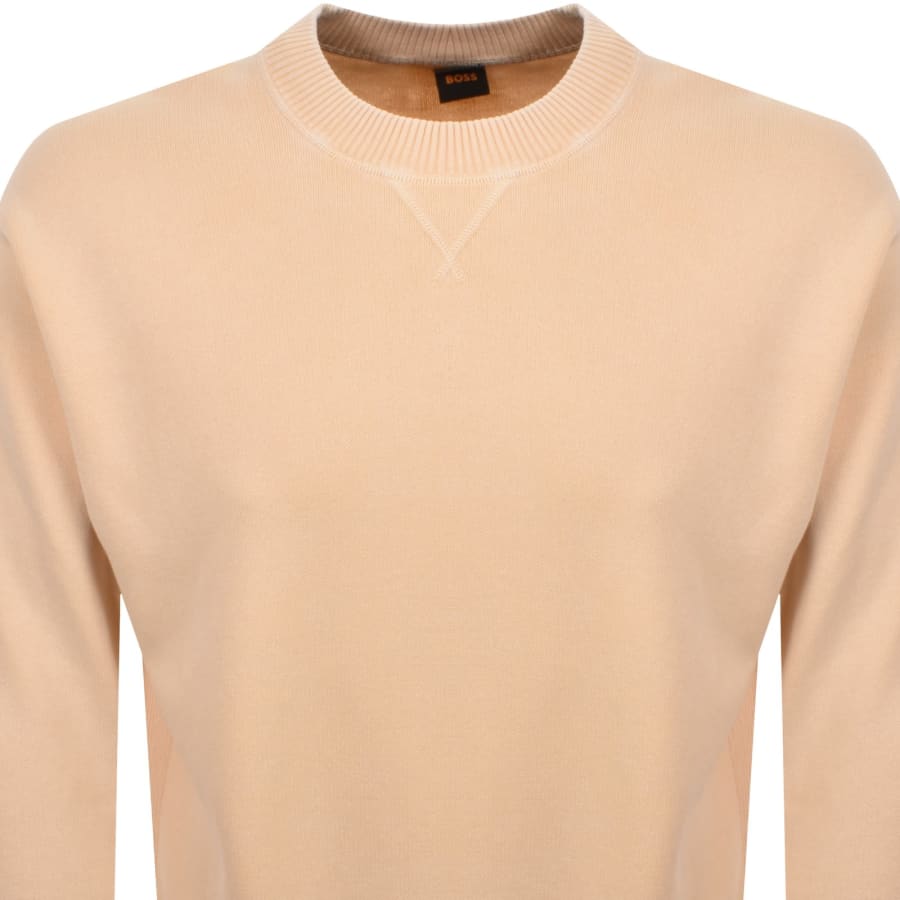 Image number 2 for BOSS Akapulko Knit Jumper Light Orange