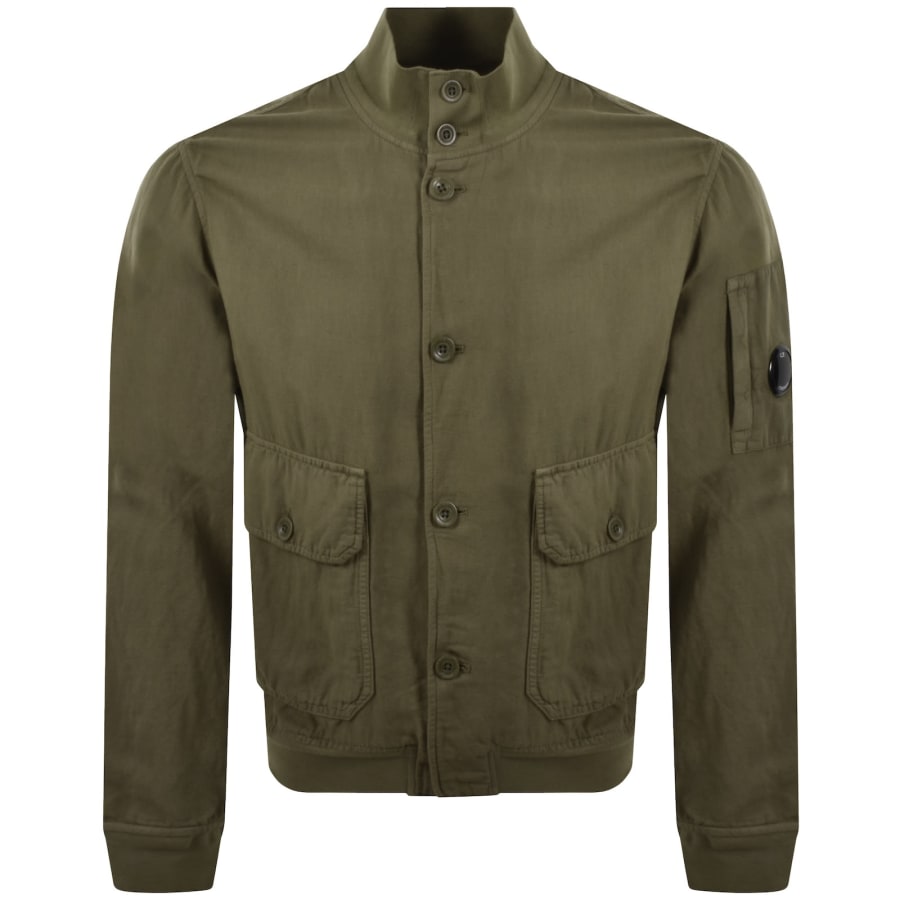 Image number 2 for CP Company Broken Twill Jacket Green