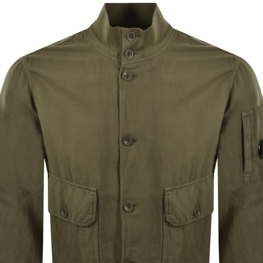 Image number 3 for CP Company Broken Twill Jacket Green