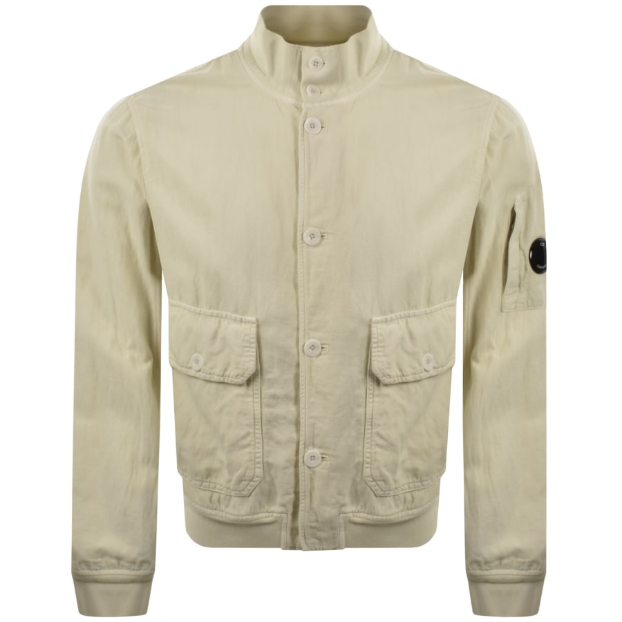 Image number 2 for CP Company Broken Twill Jacket Cream
