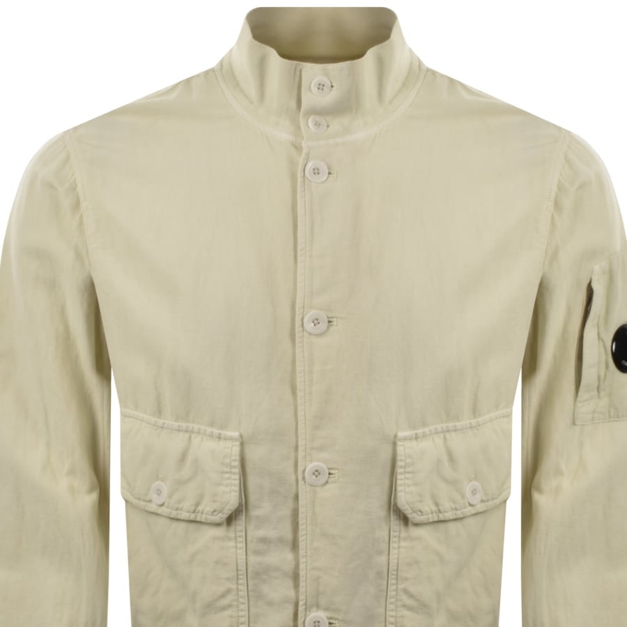 Image number 3 for CP Company Broken Twill Jacket Cream