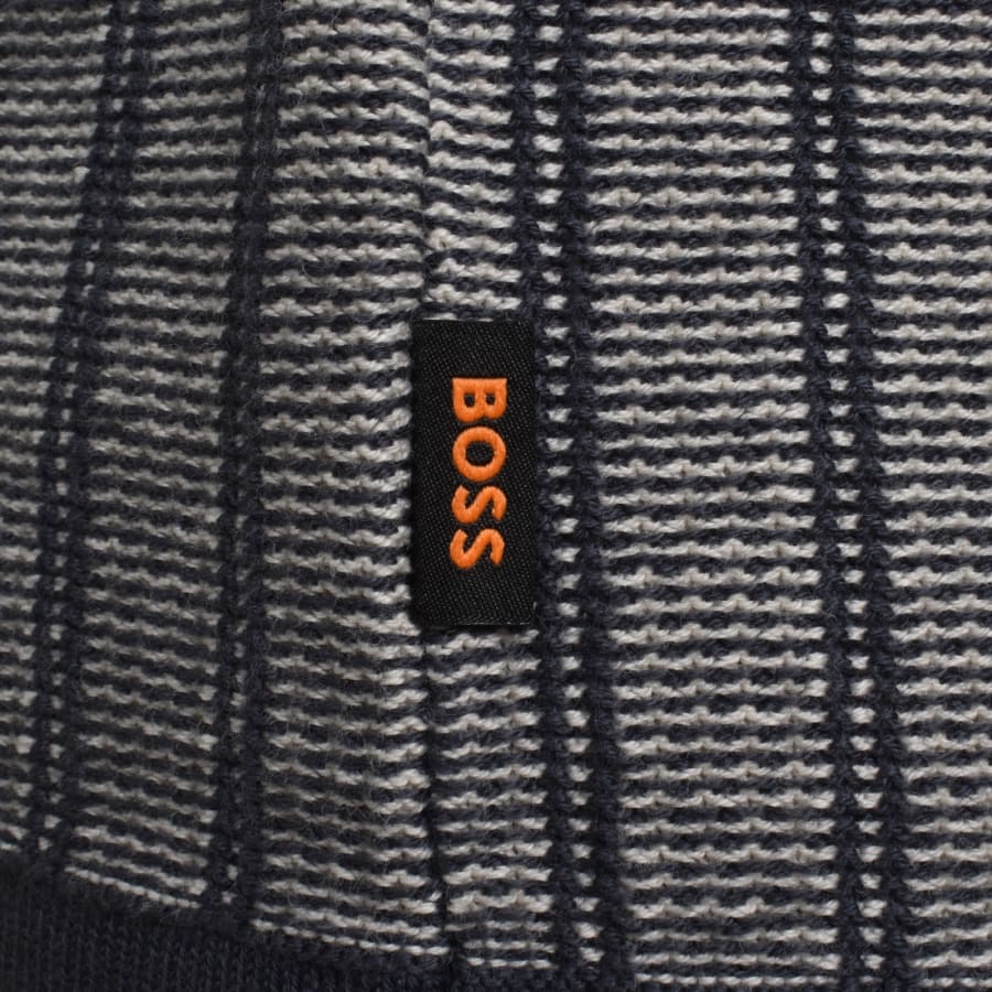 Image number 3 for BOSS Kodd Relaxed Knit Polo Shirt Dark Blue