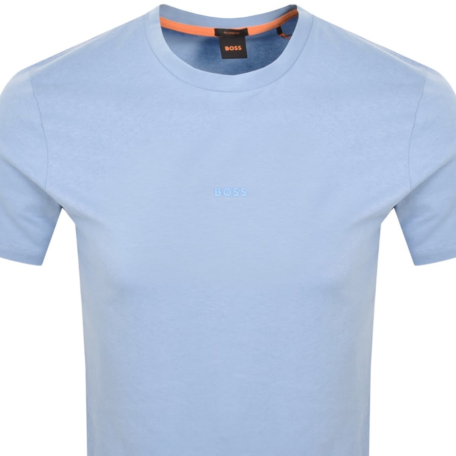 Image number 2 for BOSS TChup Logo T Shirt Light Blue
