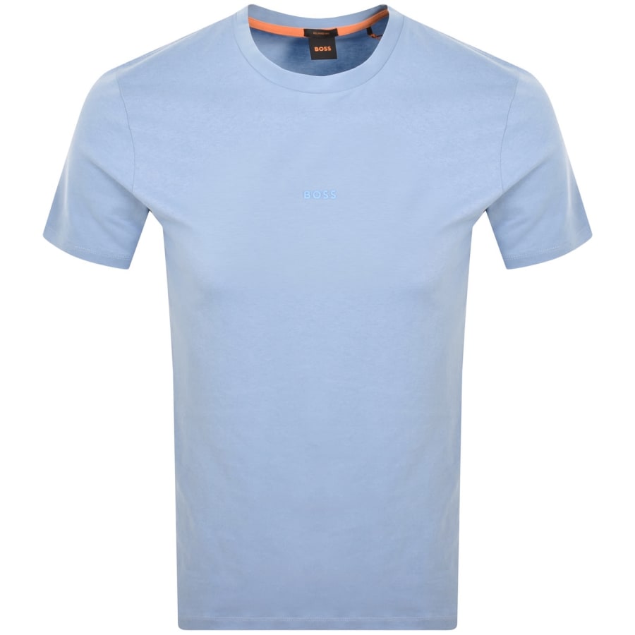 Image number 1 for BOSS TChup Logo T Shirt Light Blue