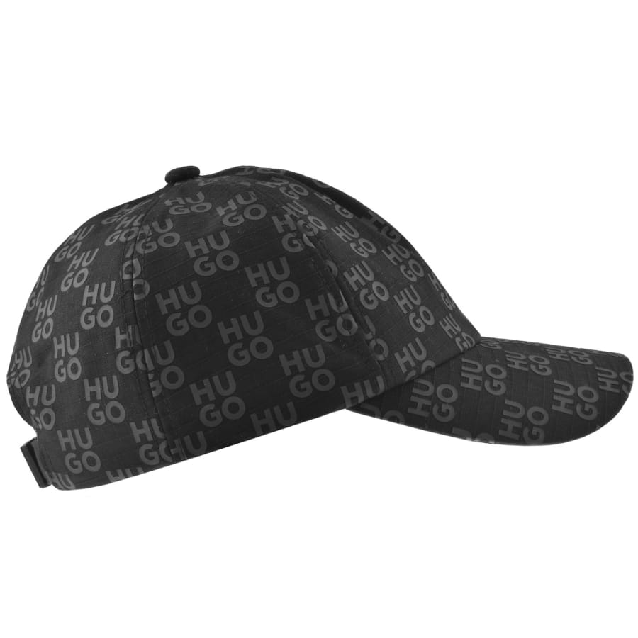 Image number 2 for HUGO Ripstop Logo Cap Black