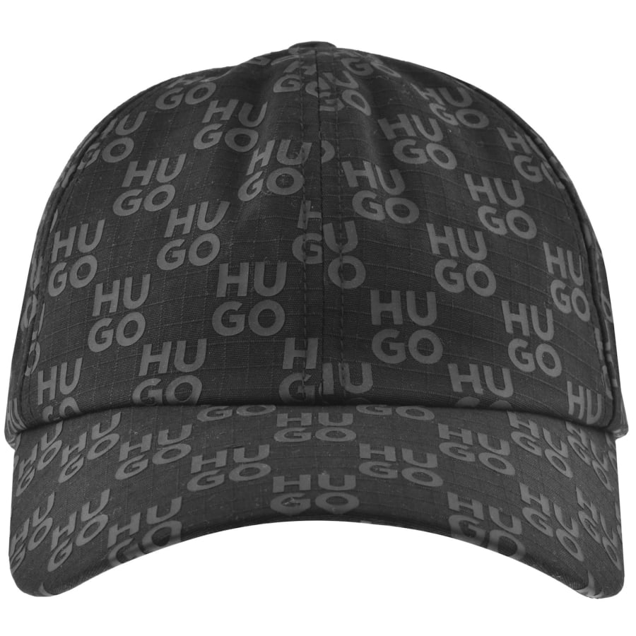 Image number 1 for HUGO Ripstop Logo Cap Black