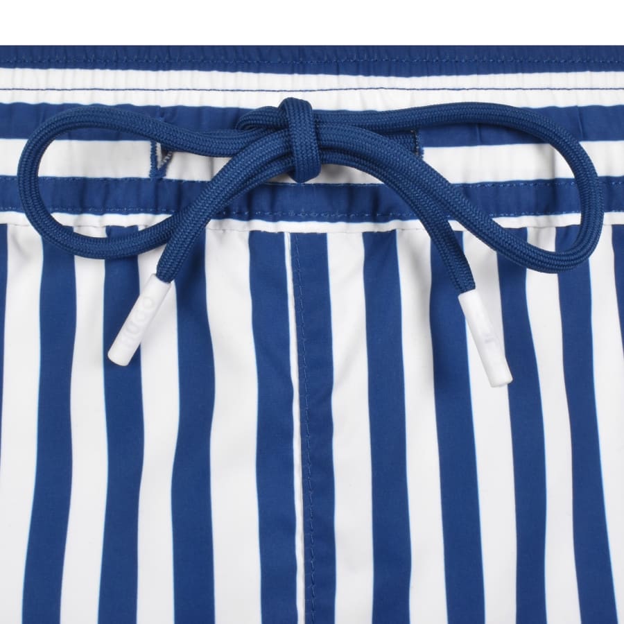 Image number 5 for HUGO Coasta Striped Swim Shorts Open Blue