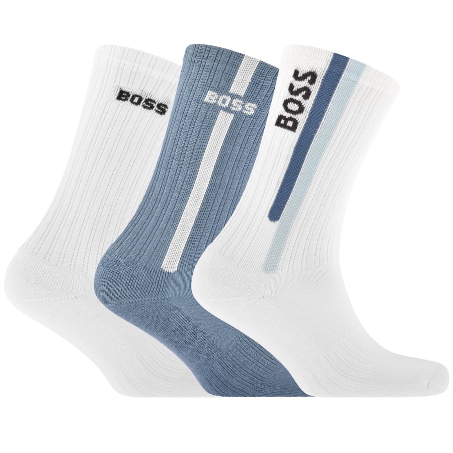 Image number 1 for BOSS Active 3 Pack Quarter Socks