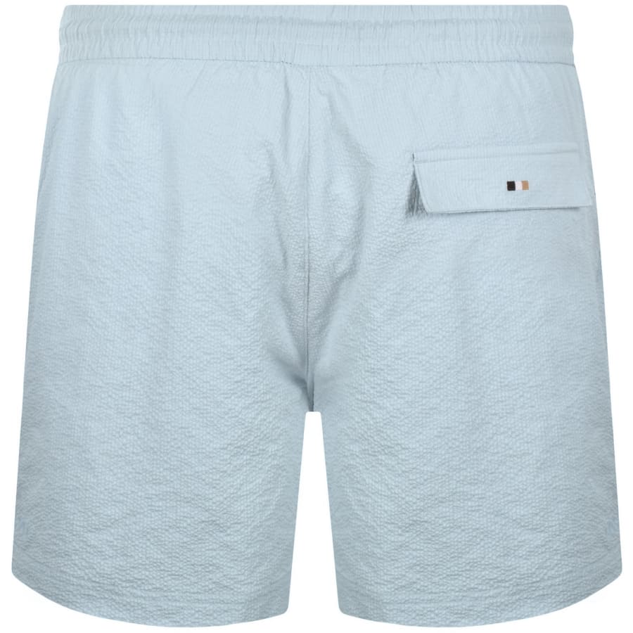 Image number 2 for BOSS Relax Swim Shorts Open Blue