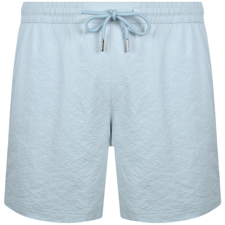 Image number 1 for BOSS Relax Swim Shorts Open Blue