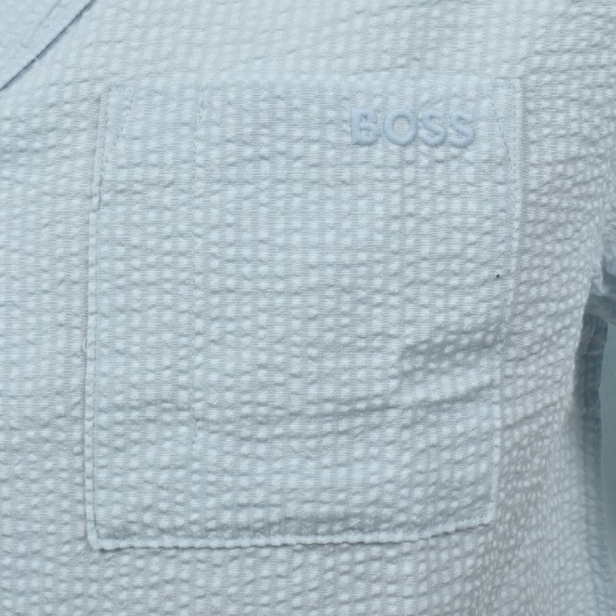 Image number 3 for BOSS Relax Beach Shirt Open Blue