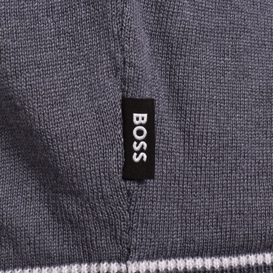 Image number 3 for BOSS Norbertino Knit Polo Open Blue
