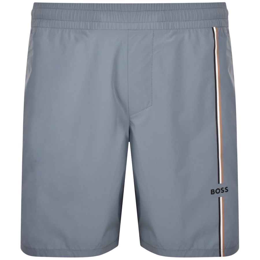 Image number 1 for BOSS Active Tennis Shorts Dark Grey