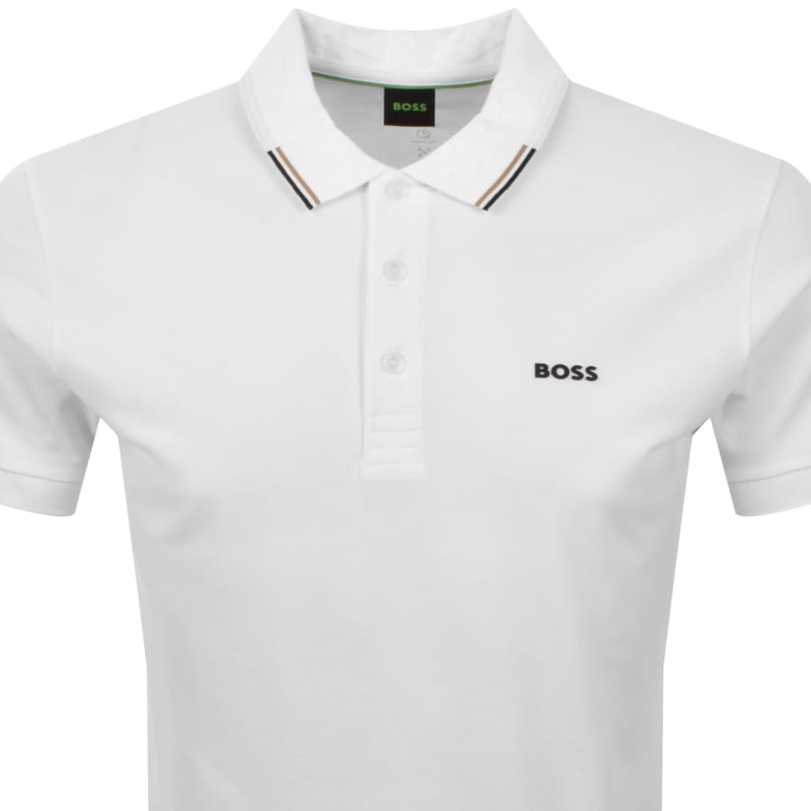 Image number 2 for BOSS Swing Paddy Polo T Shirt White