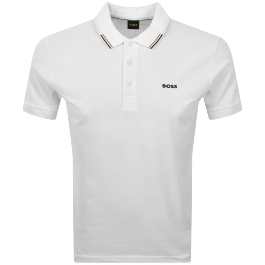 Image number 1 for BOSS Swing Paddy Polo T Shirt White
