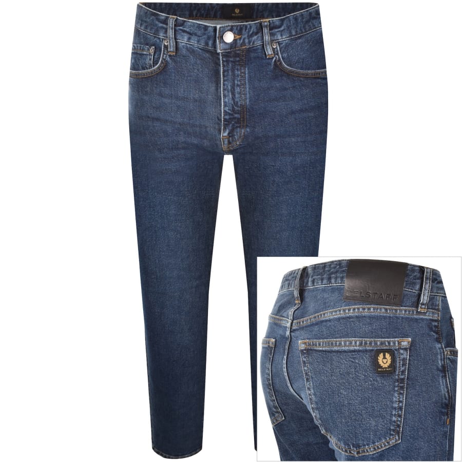 Image number 1 for Belstaff B81 Slim Taper Jeans Washed Indigo