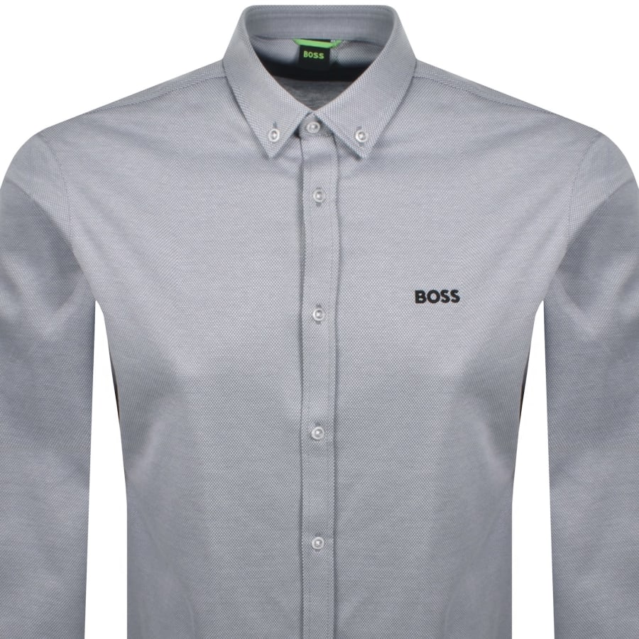Image number 2 for BOSS ST Motion Long Sleeve Shirt Grey
