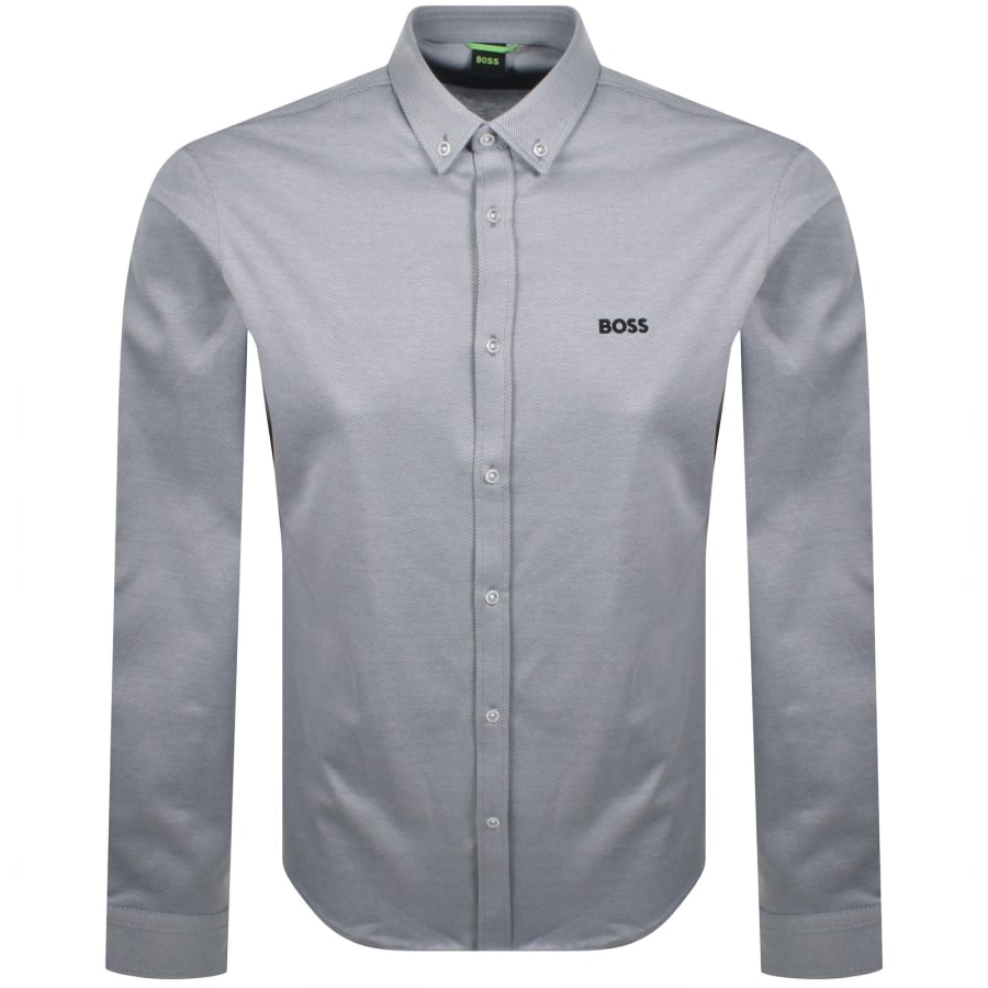 Image number 1 for BOSS ST Motion Long Sleeve Shirt Grey