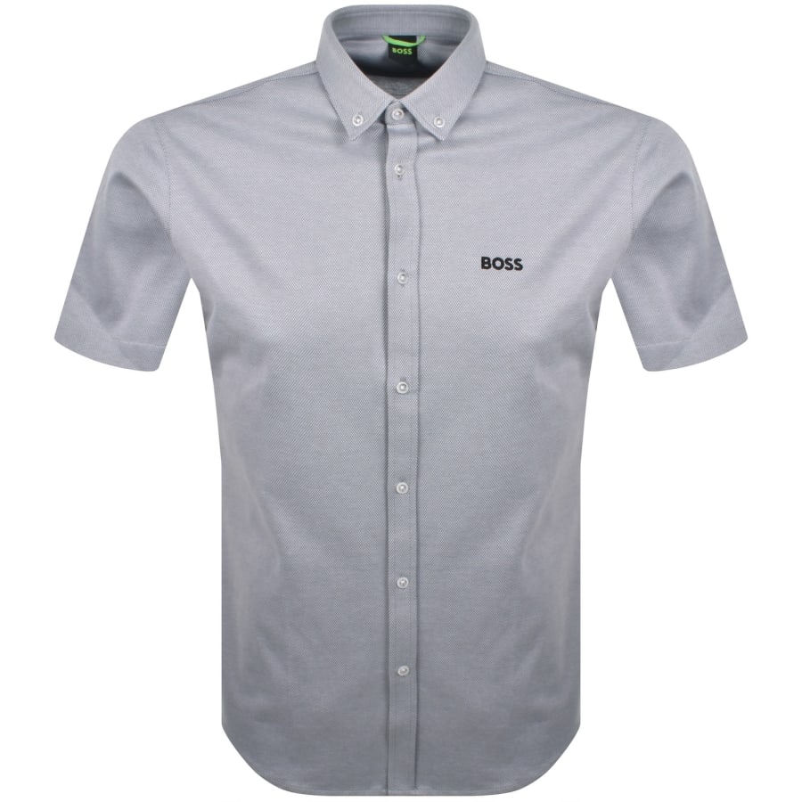 Image number 1 for BOSS ST Motion Short Sleeve Shirt Grey