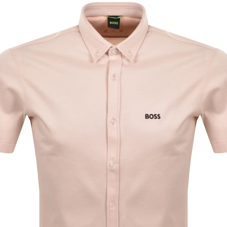Image number 2 for BOSS ST Motion Short Sleeve Shirt Orange