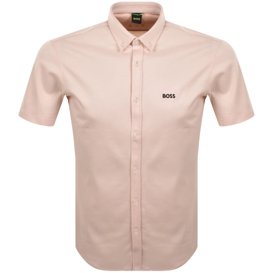 Image number 1 for BOSS ST Motion Short Sleeve Shirt Orange