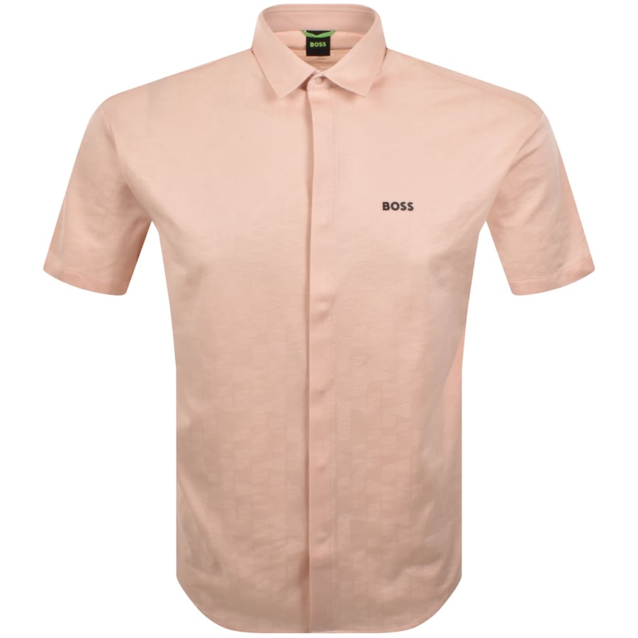 Image number 1 for BOSS ST Excurse Short Sleeve Shirt Orange