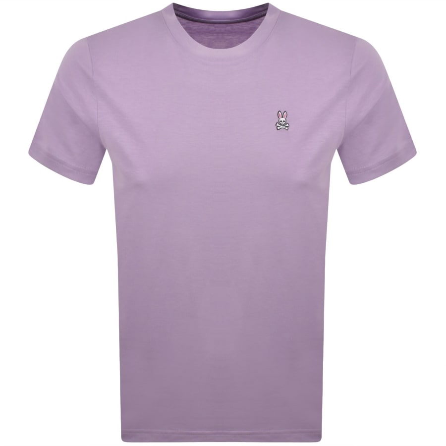 Image number 1 for Psycho Bunny Classic Crew Neck T Shirt Lilac