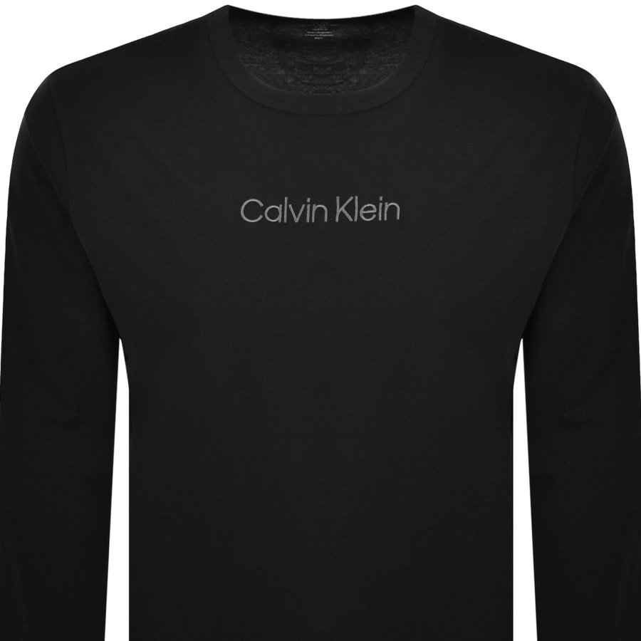 Image number 2 for Calvin Klein Lounge Long Sleeve T Shirt Black