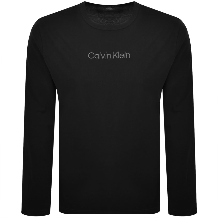 Image number 1 for Calvin Klein Lounge Long Sleeve T Shirt Black