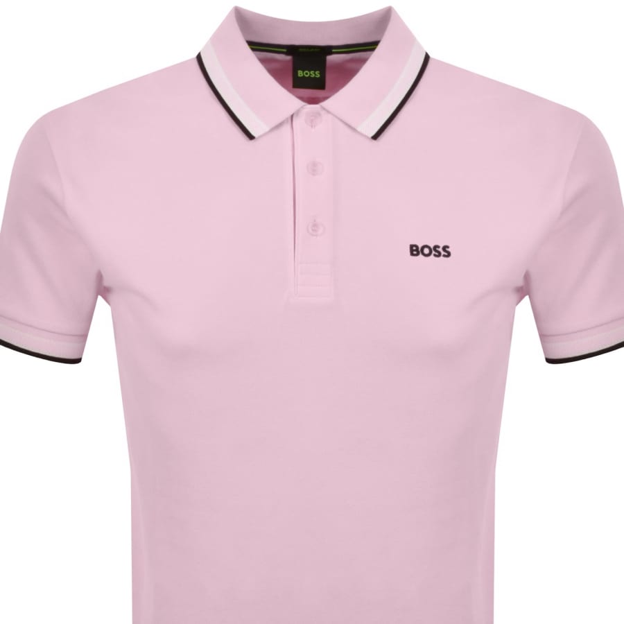 Image number 2 for BOSS Paddy Polo T Shirt Pink