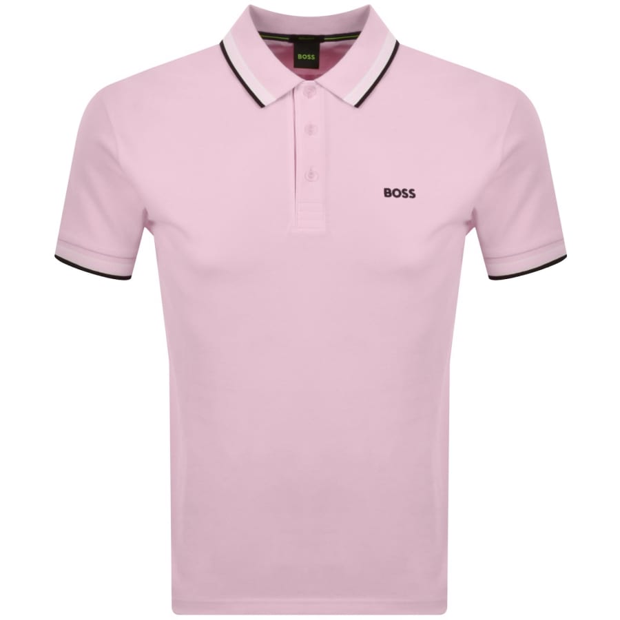 Image number 1 for BOSS Paddy Polo T Shirt Pink