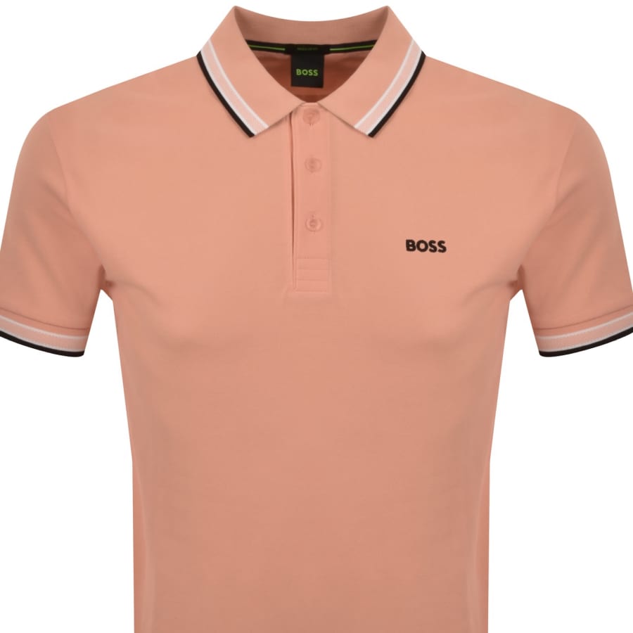 Image number 2 for BOSS Paddy Polo T Shirt Light Orange