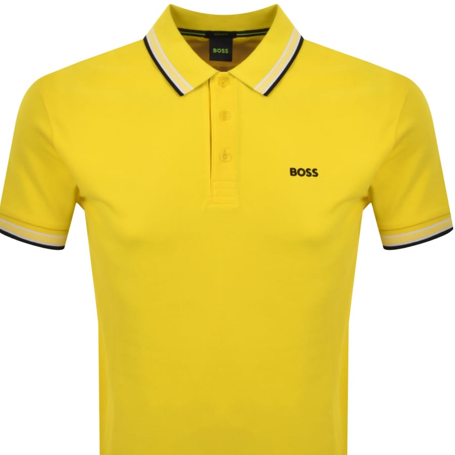 Image number 2 for BOSS Paddy Polo T Shirt Bright Yellow