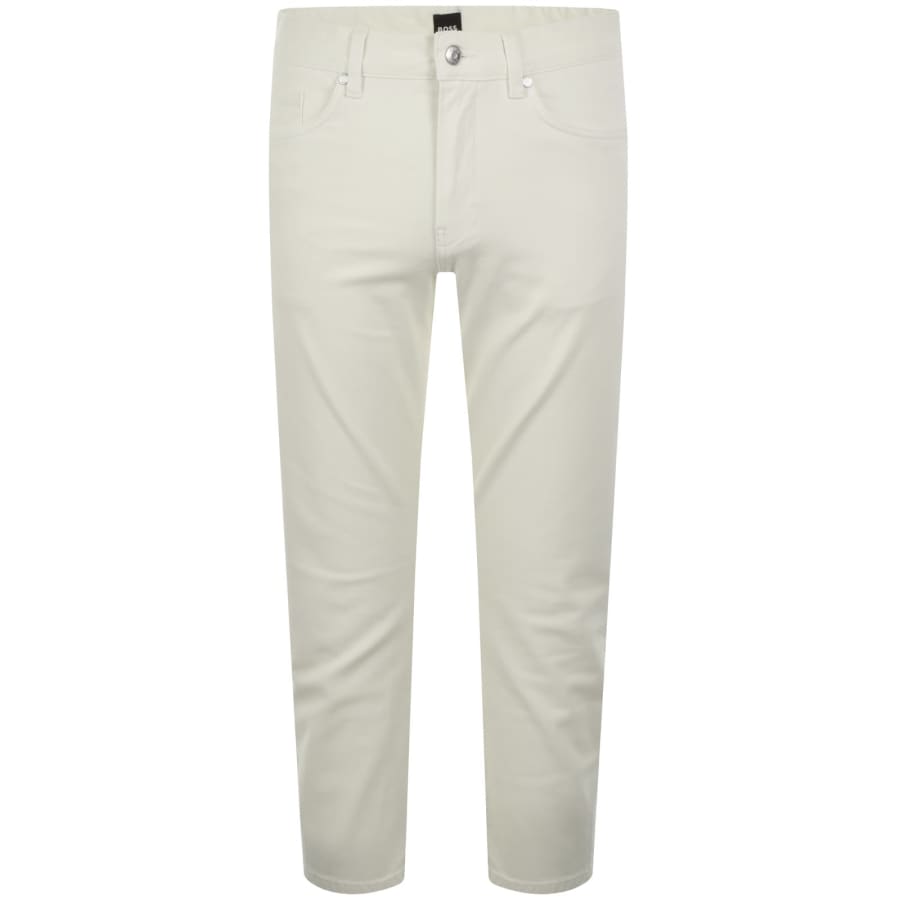 Image number 2 for BOSS H Delaware Slim Fit Trousers Off White