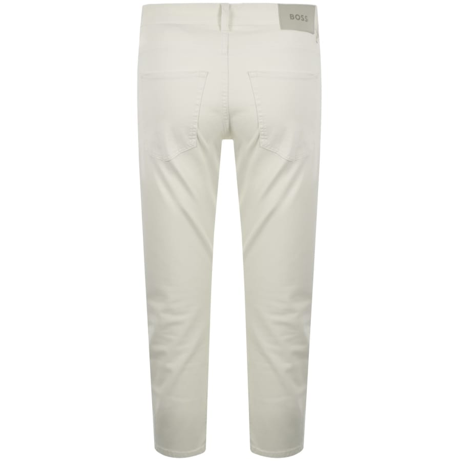 Image number 3 for BOSS H Delaware Slim Fit Trousers Off White