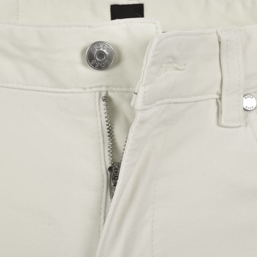 Image number 5 for BOSS H Delaware Slim Fit Trousers Off White