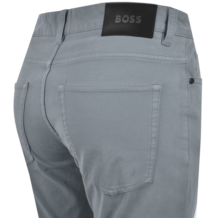 Image number 4 for BOSS H Delaware Slim Fit Trousers Grey
