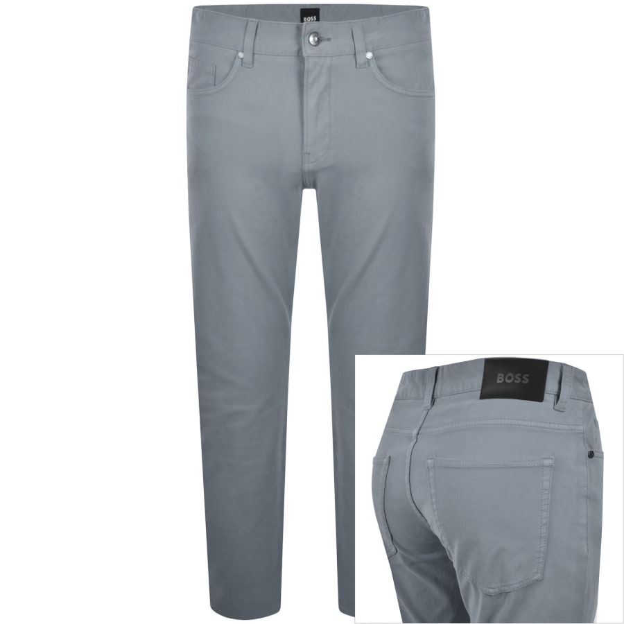 Image number 1 for BOSS H Delaware Slim Fit Trousers Grey