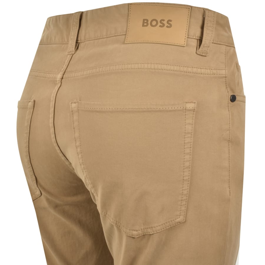 Image number 4 for BOSS H Delaware Slim Fit Trousers Brown