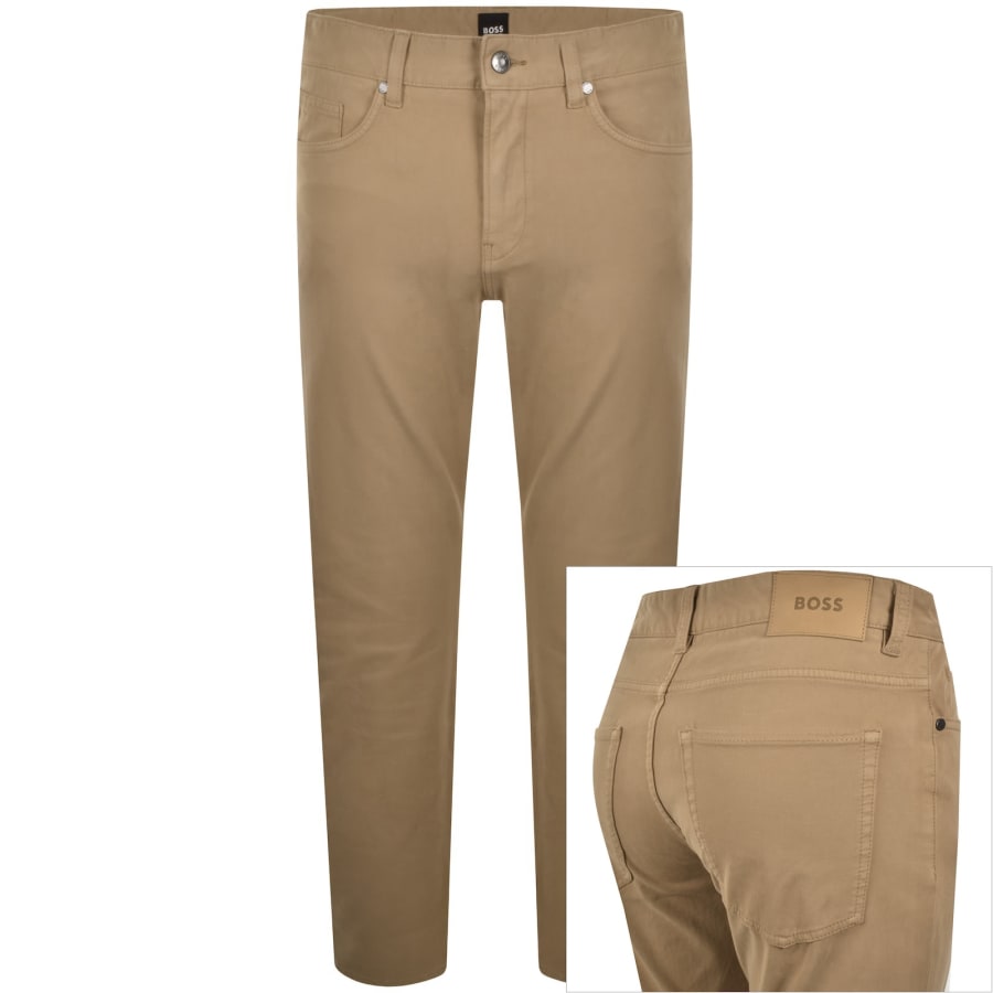 Image number 1 for BOSS H Delaware Slim Fit Trousers Brown