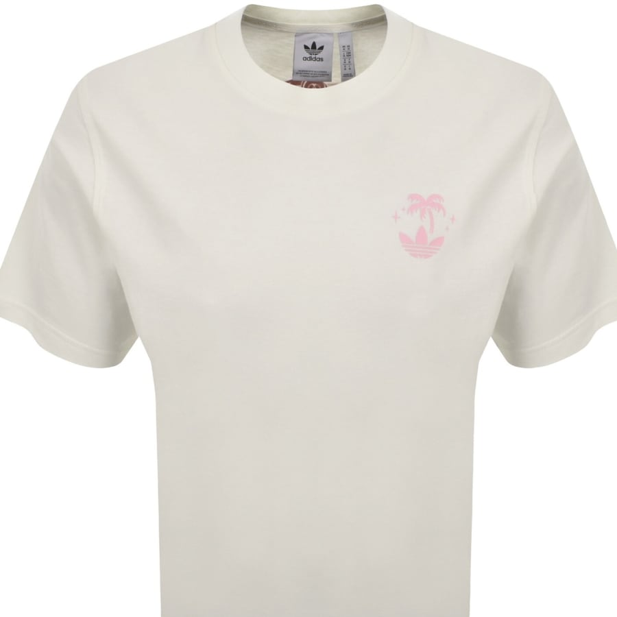Image number 3 for adidas Originals Retro Keychain T Shirt Off White