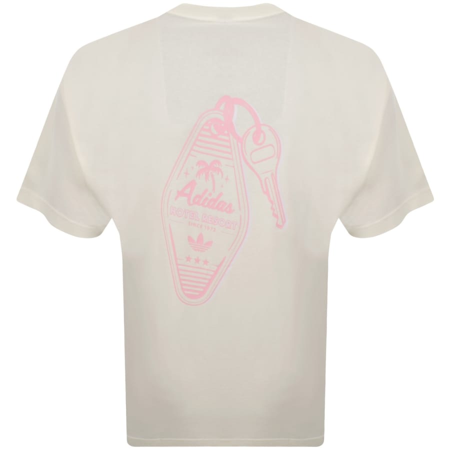 Image number 5 for adidas Originals Retro Keychain T Shirt Off White