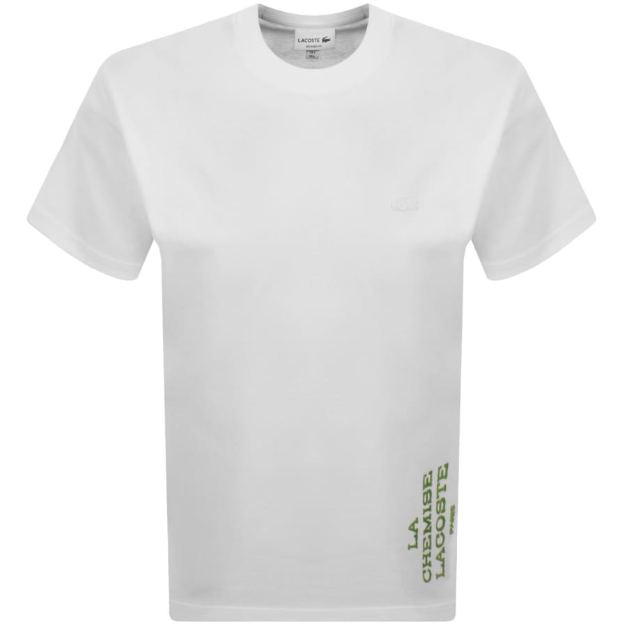 Image number 2 for Lacoste Logo T Shirt White