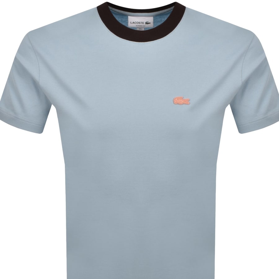 Image number 2 for Lacoste Logo T Shirt Blue