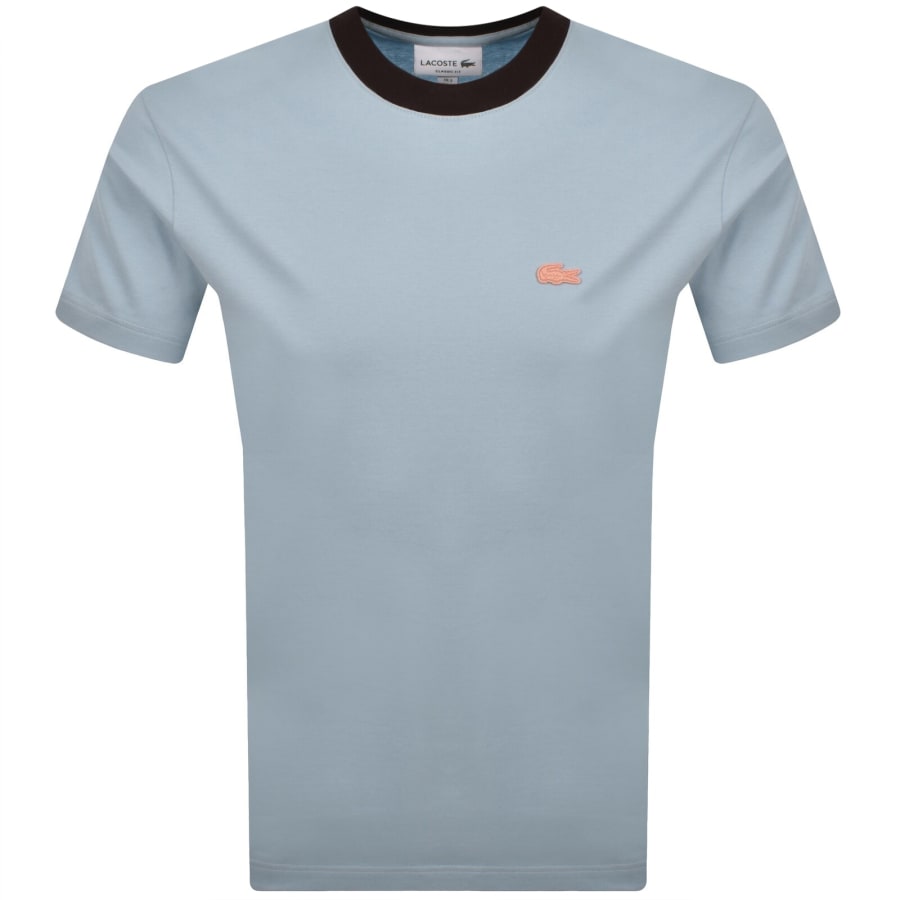 Image number 1 for Lacoste Logo T Shirt Blue