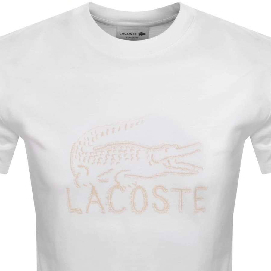 Image number 2 for Lacoste Logo T Shirt White