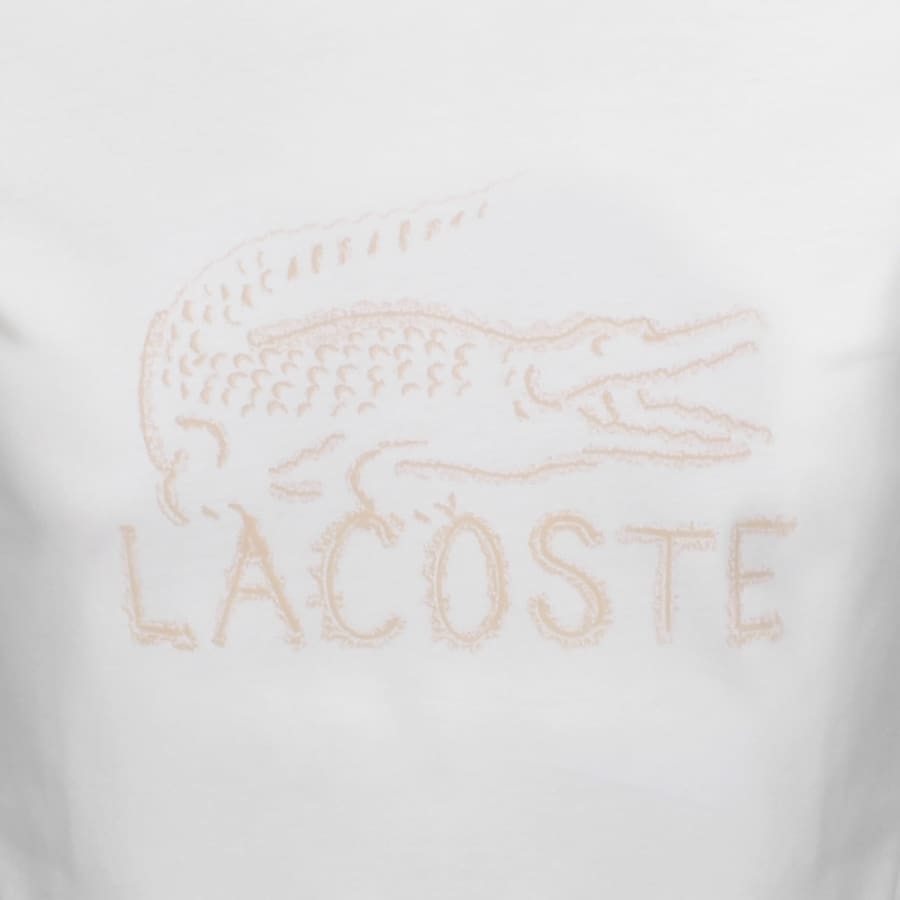Image number 3 for Lacoste Logo T Shirt White