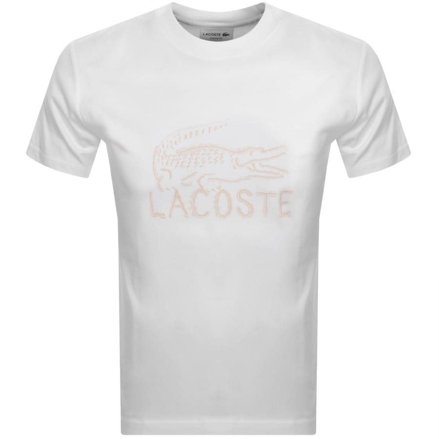Image number 1 for Lacoste Logo T Shirt White