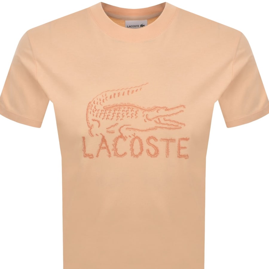 Image number 2 for Lacoste Logo T Shirt Orange